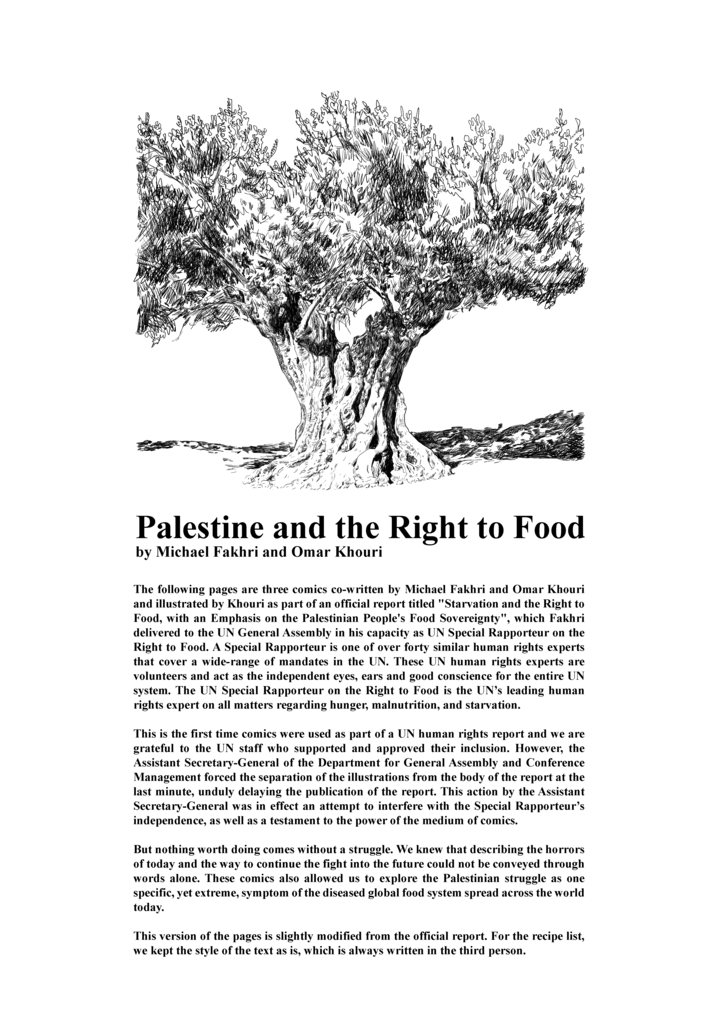 Palestine and the Right to Food 0