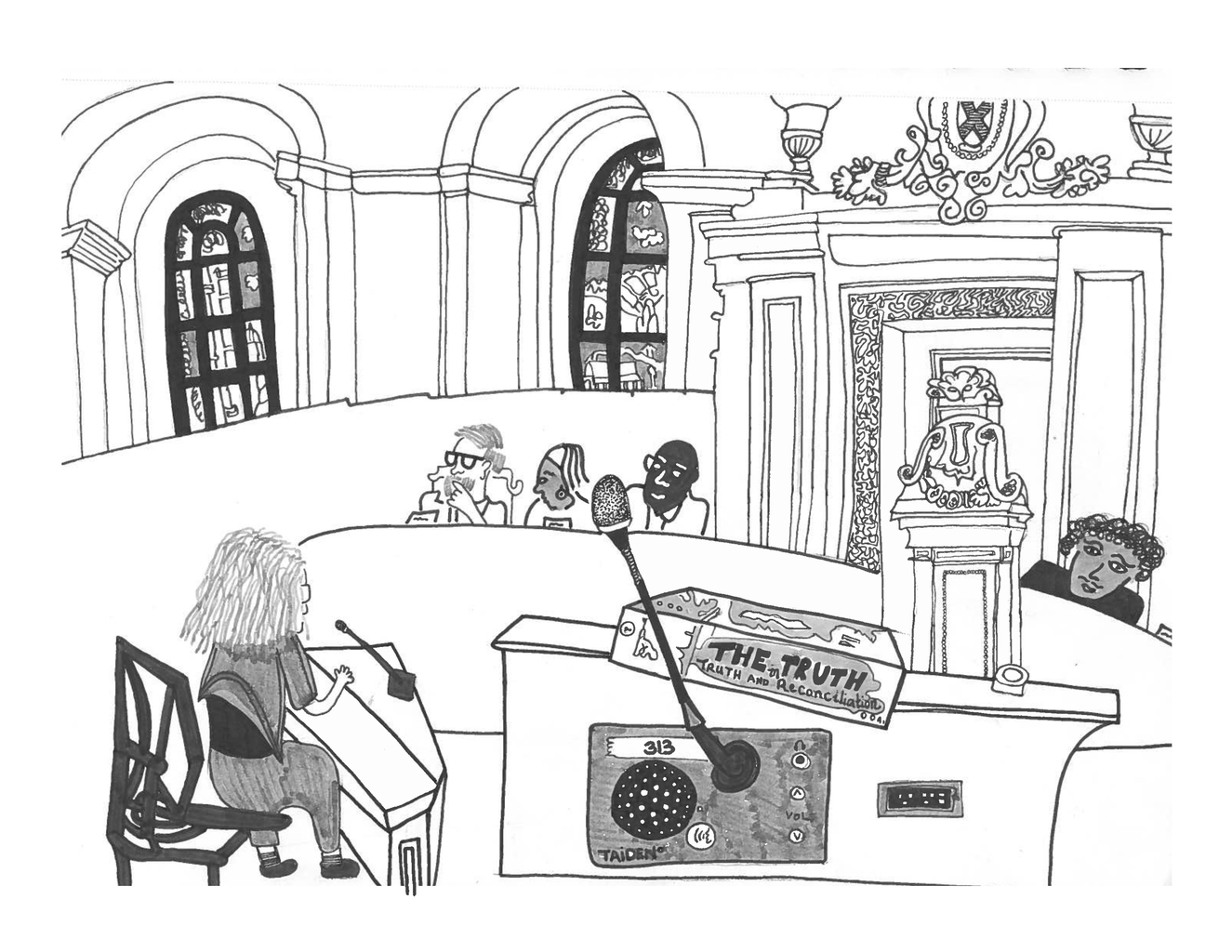 illustrations of palestinian protest meetings in quebec