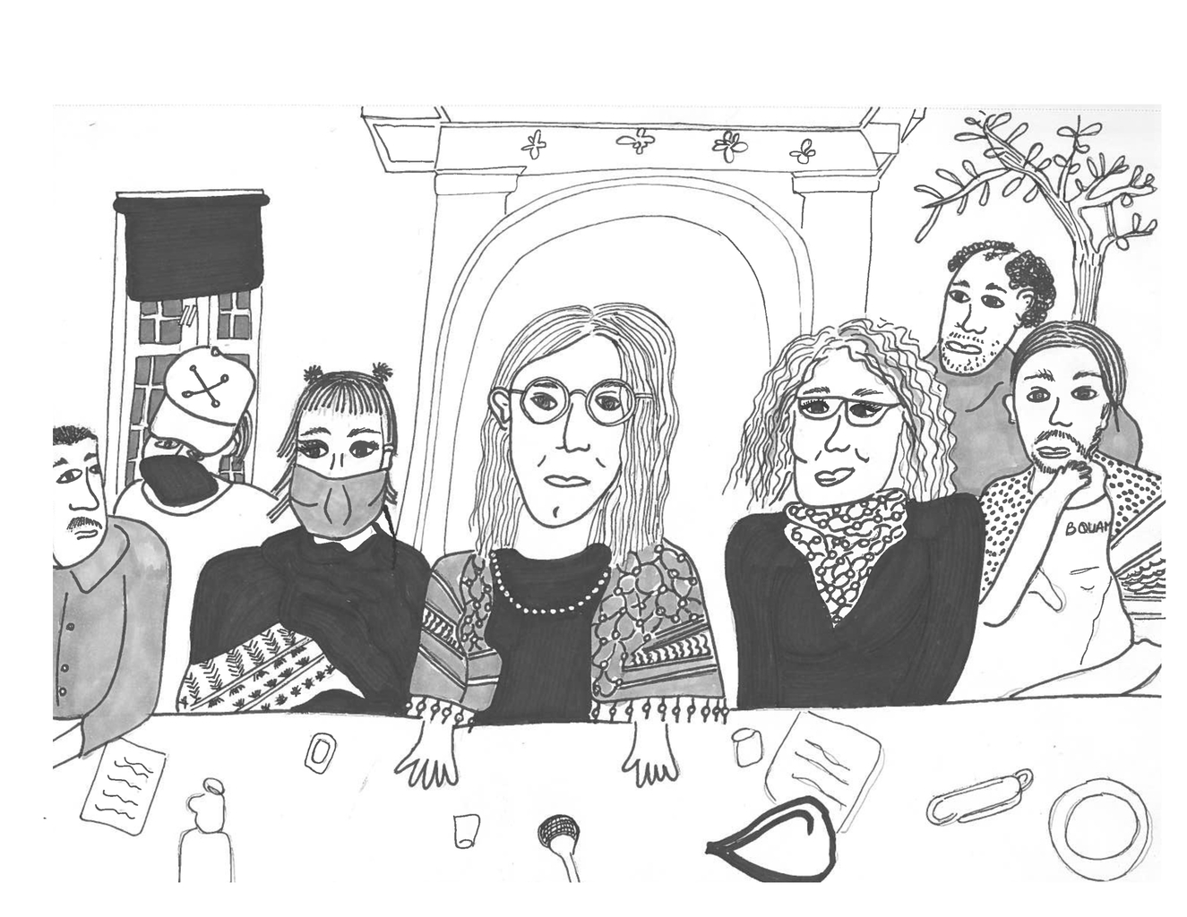 illustrations of palestinian protest meetings in quebec