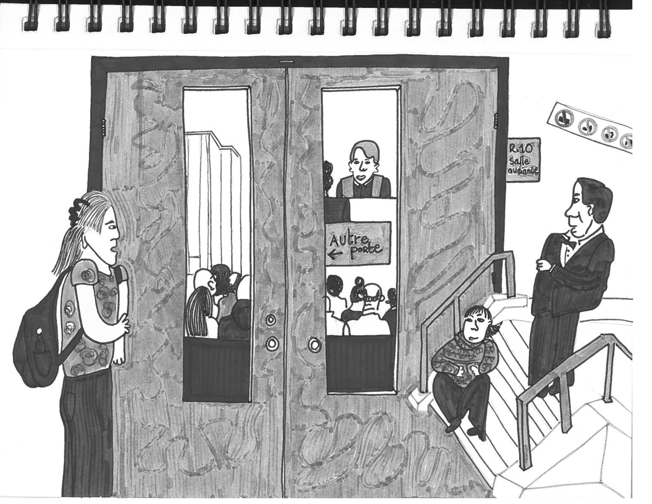 illustrations of palestinian protest meetings in quebec