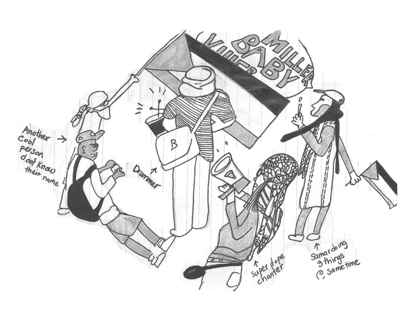 illustrations of palestinian protest meetings in quebec