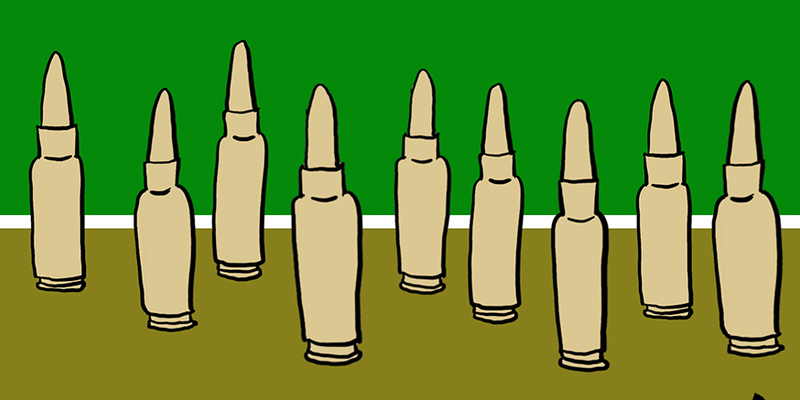 bullets in a row