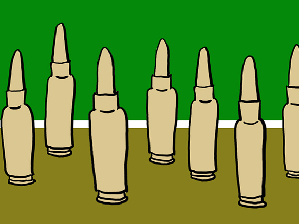 bullets in a row